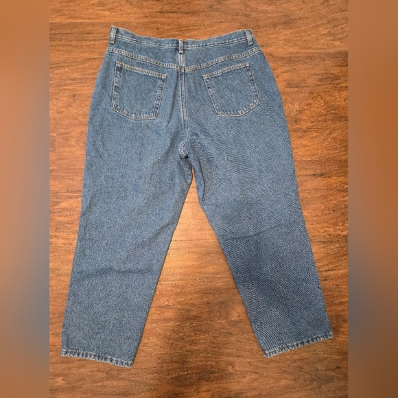 LL Bean Jeans Womens 20x27 Petite Fleece Lined Original Fit Relaxed Winter Pants - Picture 1 of 7